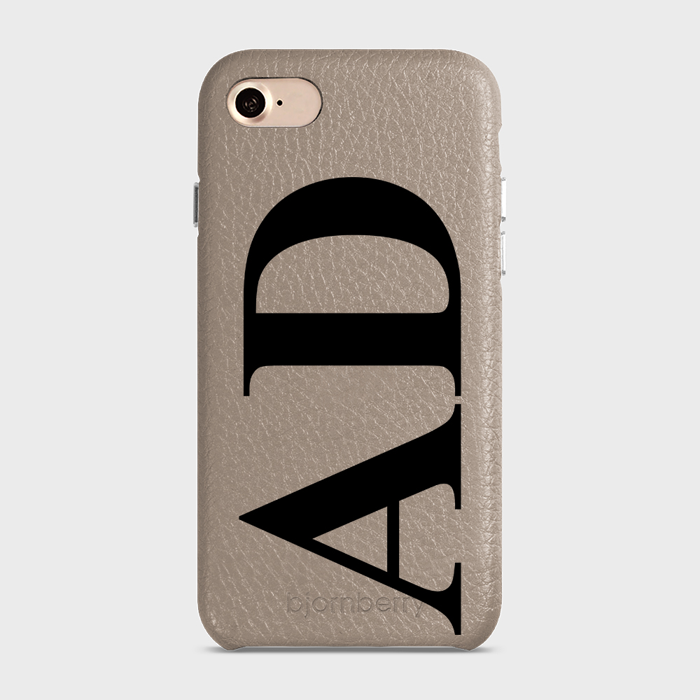 iPhone 7/8/SE (2022/2020) Personalised Leather Case - Large Initials - 39