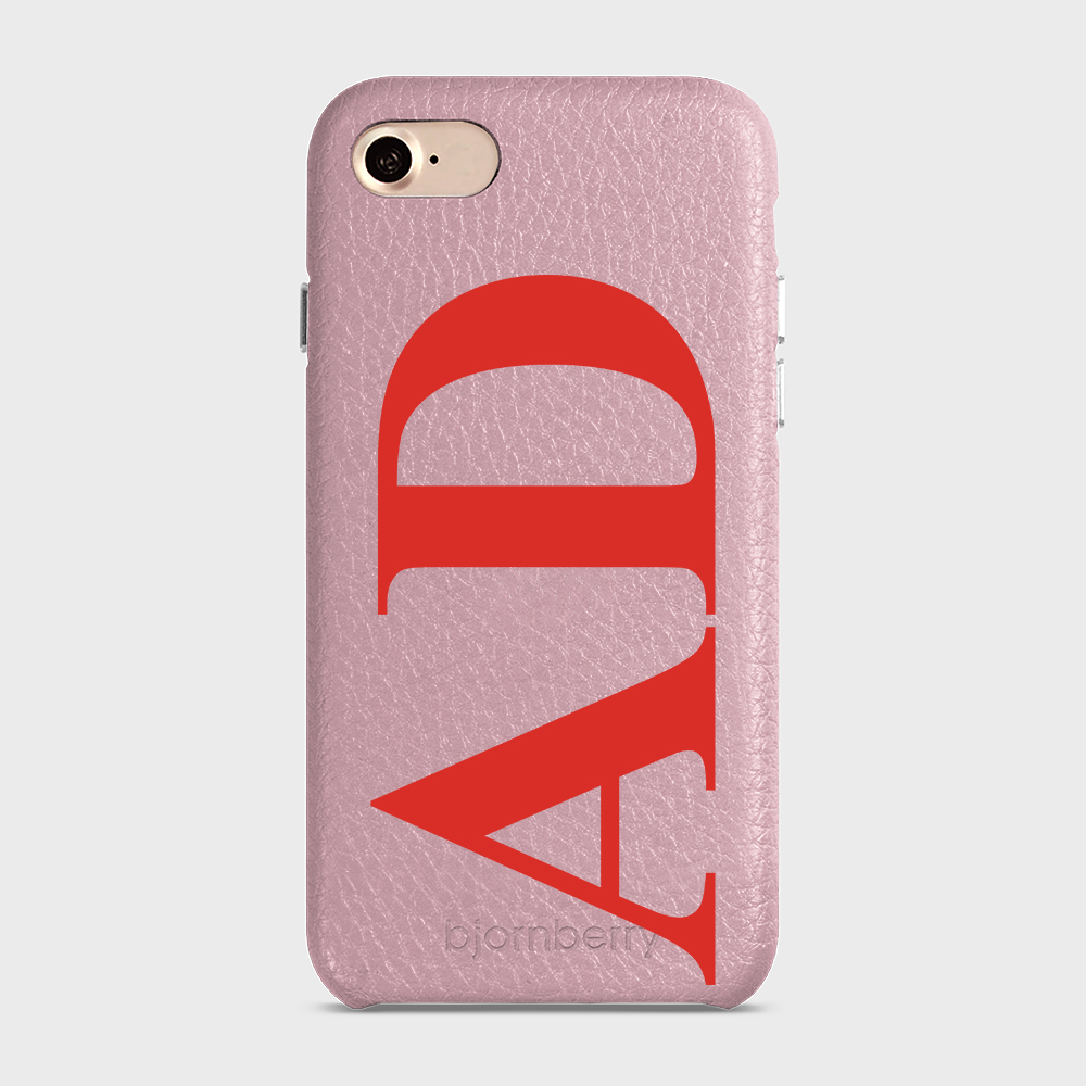 iPhone 7/8/SE (2022/2020) Personalised Leather Case - Large Initials - 12