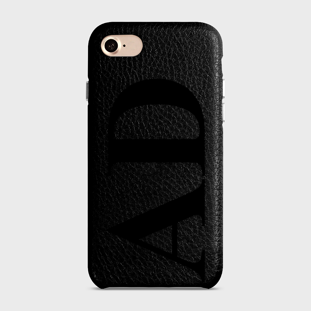 iPhone 7/8/SE (2022/2020) Personalised Leather Case - Large Initials - 6