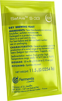 38-pack, Fermentis SafAle S-33, 11.5 g
