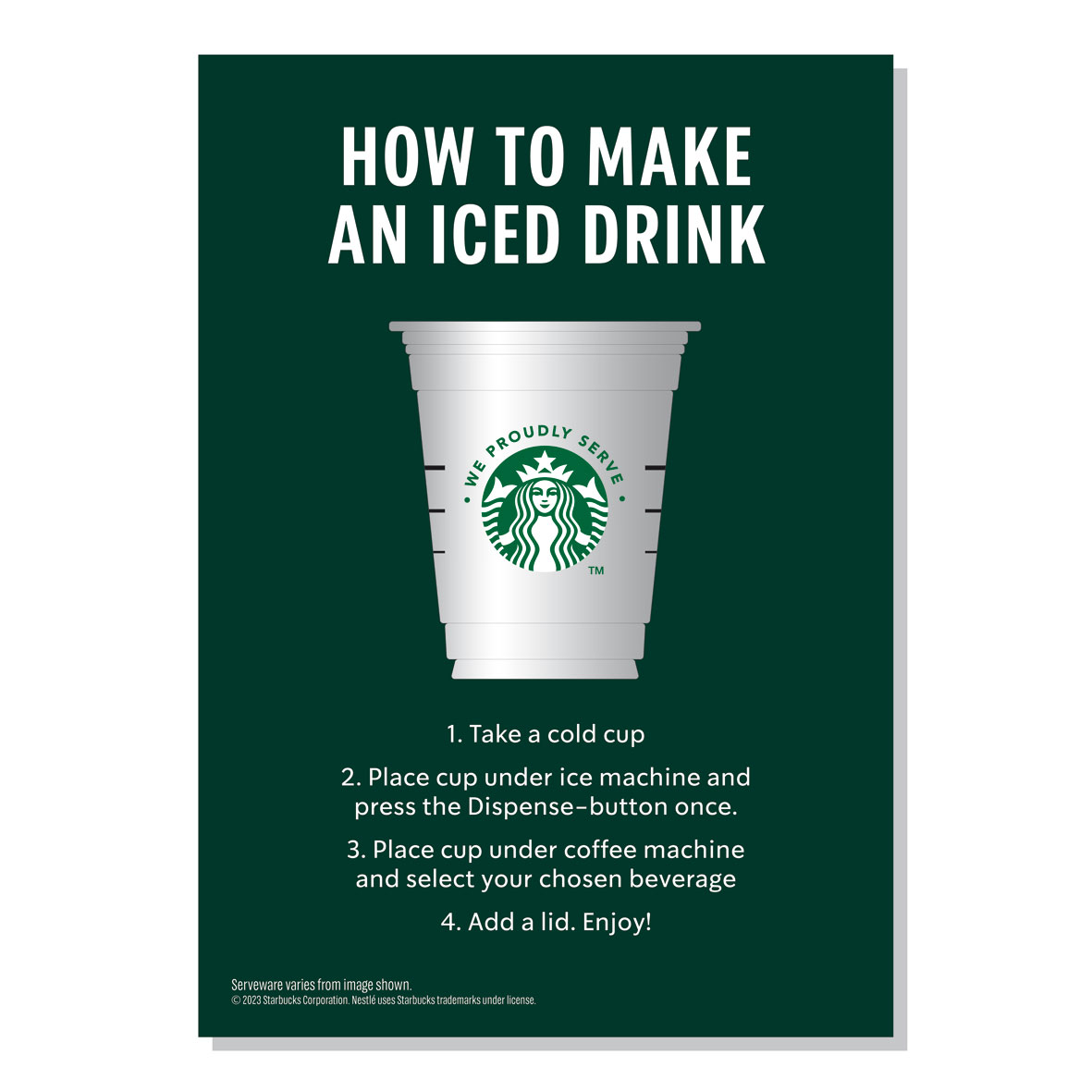 Starbucks stickers 10 x 14 cm