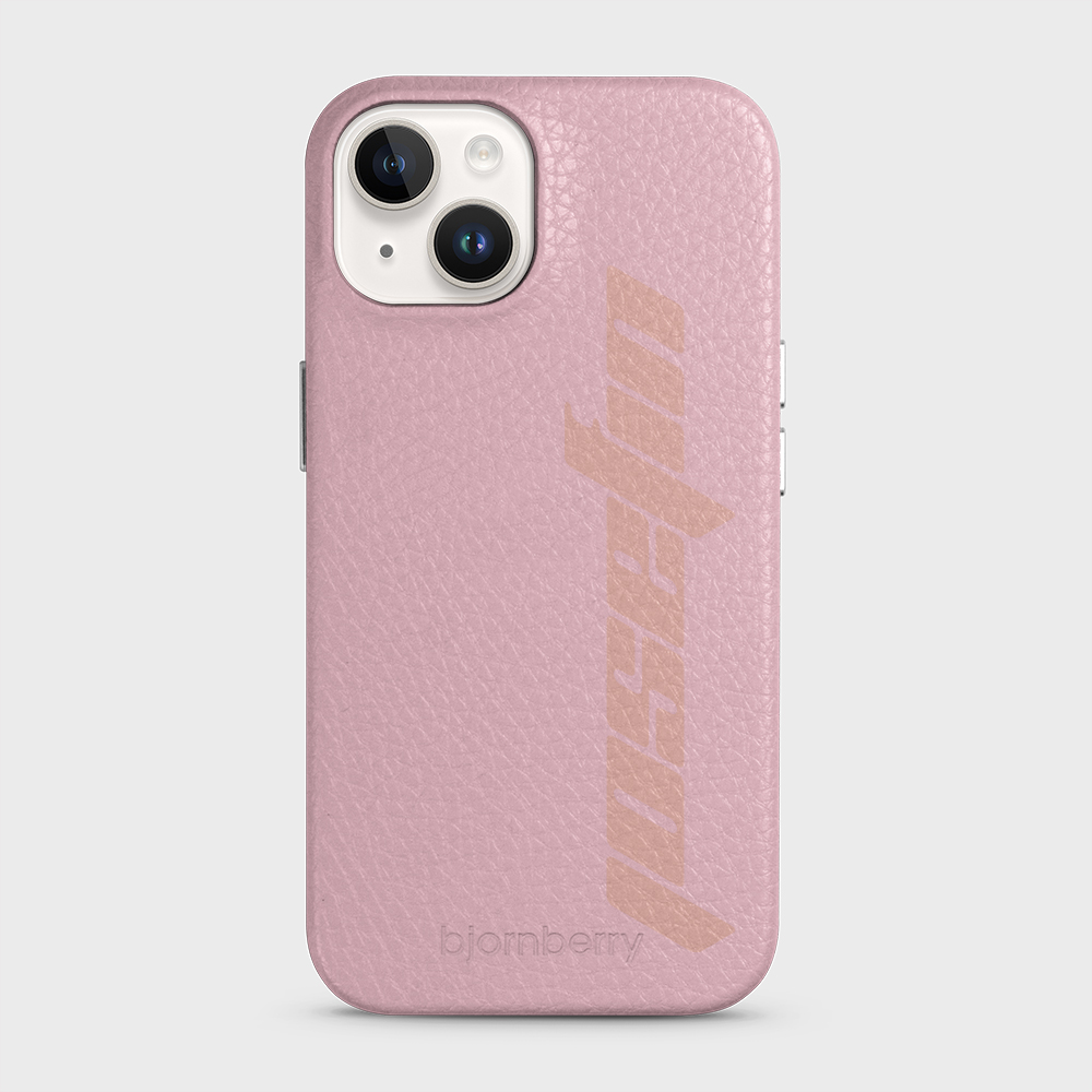 iPhone 14 Personalised Leather Case - Futuristic Name - 3