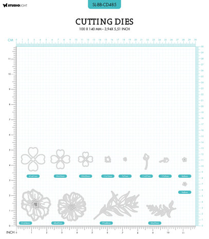 Blooming Butterfly Cutting Die Blooming Flowers  - 3