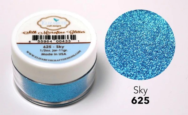 Elizabeth - Silk Microfine Glitter - Sky