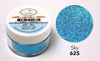 Elizabeth - Silk Microfine Glitter - Sky