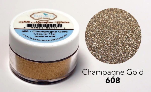 Elizabeth - Silk Microfine Glitter - Champagne Gold