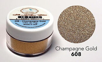 Elizabeth - Silk Microfine Glitter - Champagne Gold