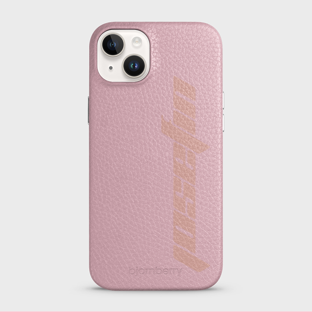 iPhone 14 Plus Personalised Leather Case - Futuristic Name - 10