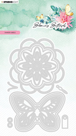 Blooming Butterfly Cutting Die Shaker Labels 