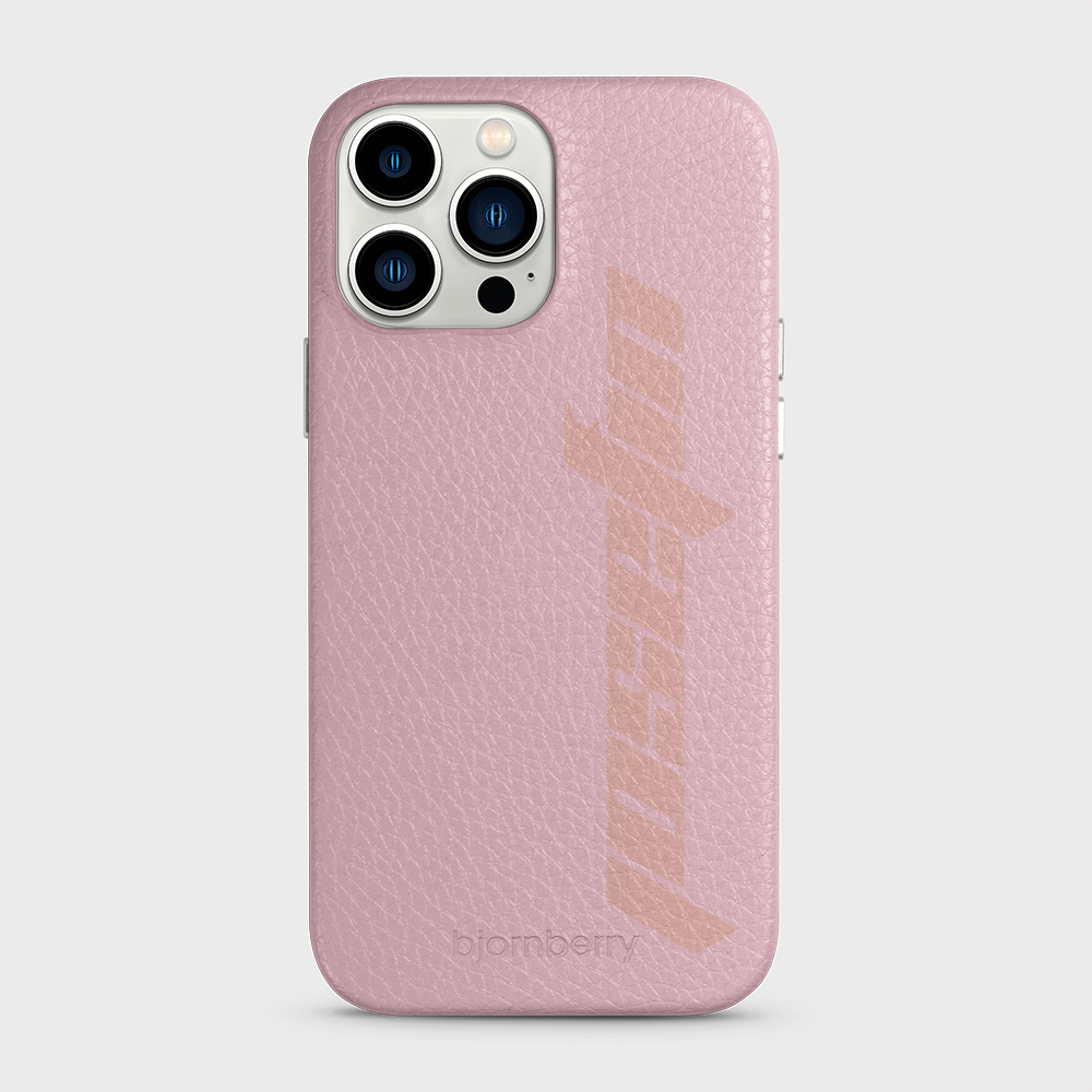 iPhone 13 Pro Max Personalised Leather Case - Futuristic Name - 11