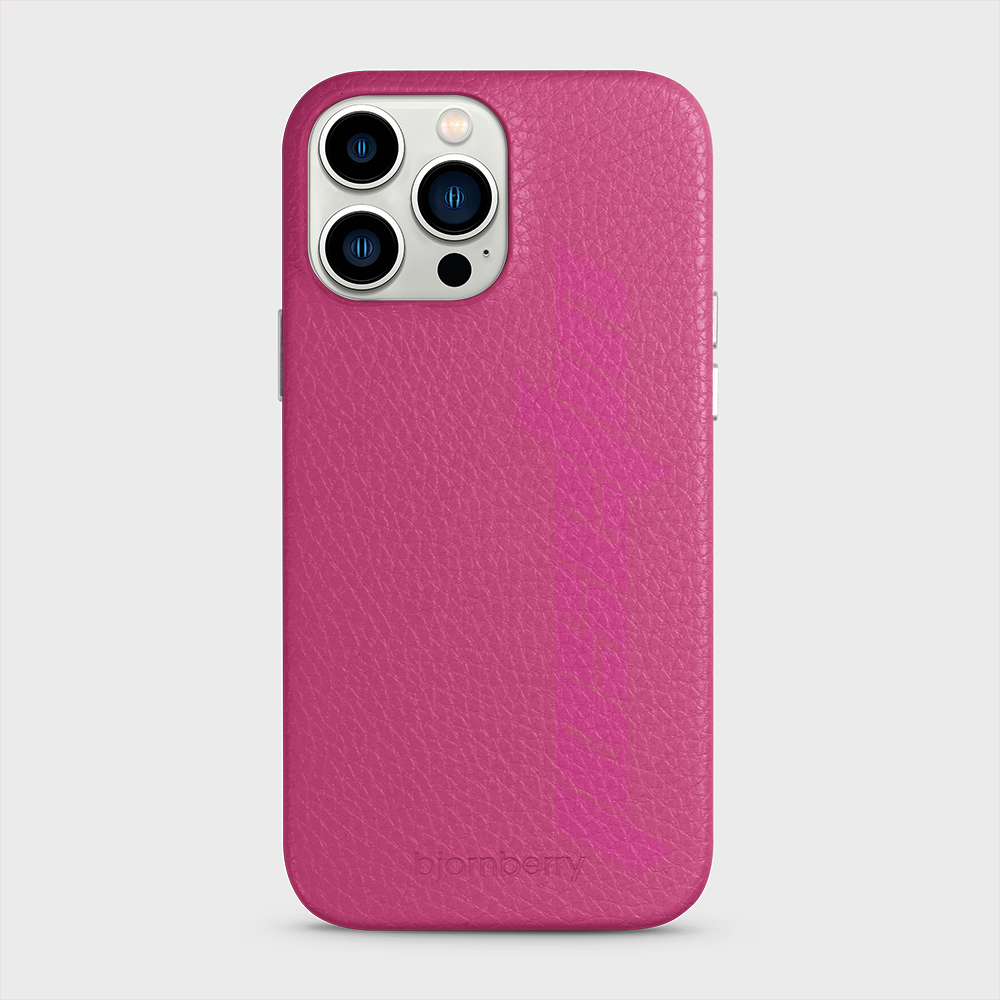 iPhone 13 Pro Max Personalised Leather Case - Futuristic Name - 30