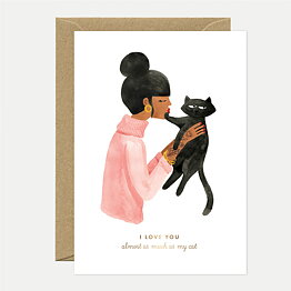As Much as My Cat card
