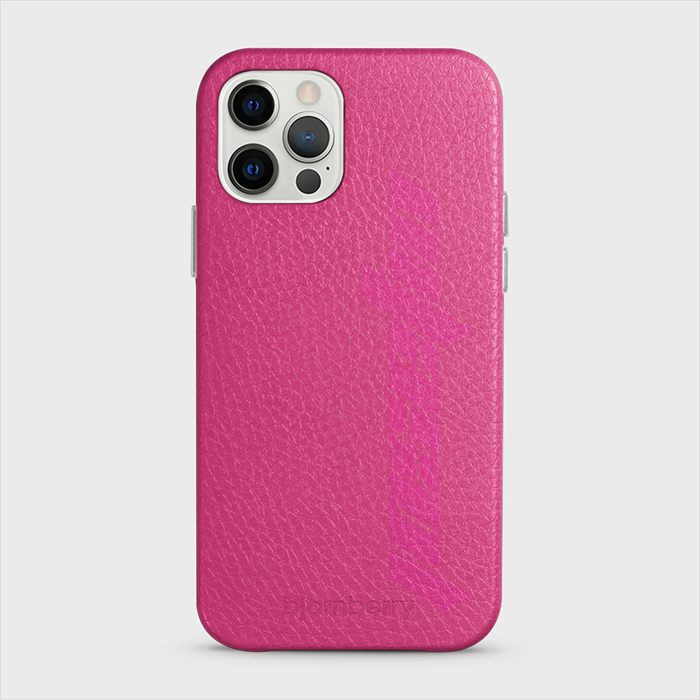 iPhone 12/12 Pro Personalised Leather Case - Futuristic Name - 9