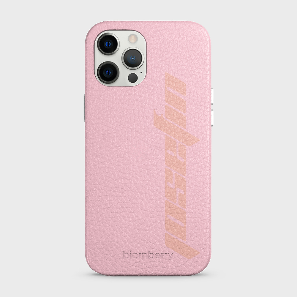 iPhone 12 Pro Max Personalised Leather Case - Futuristic Name - 17