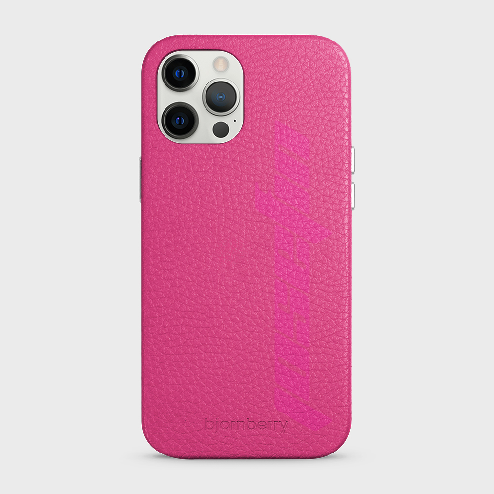 iPhone 12 Pro Max Personalised Leather Case - Futuristic Name - 30
