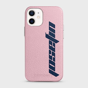 iPhone 12 Mini Personifierat Läderskal - Futuristiskt Namn