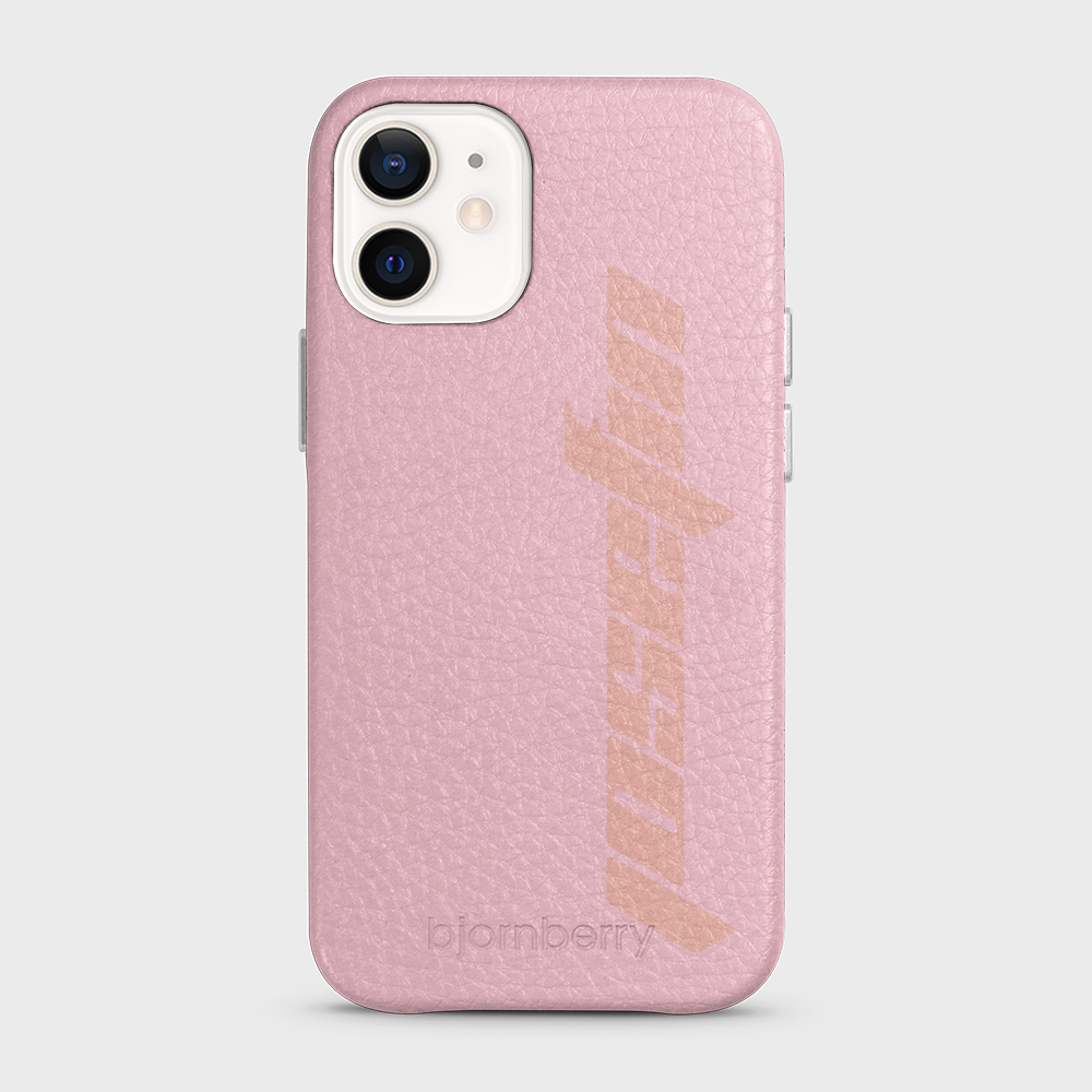 iPhone 12 Mini Personalised Leather Case - Futuristic Name - 3