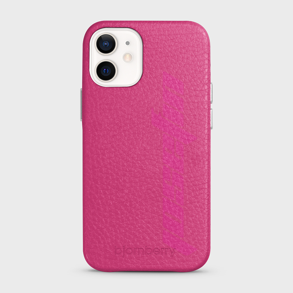 iPhone 12 Mini Personalised Leather Case - Futuristic Name - 16