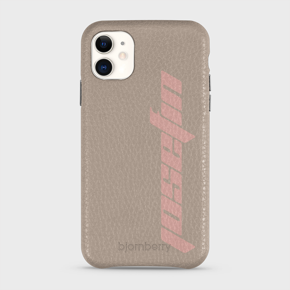 iPhone 11 Personalised Leather Case - Futuristic Name - 37