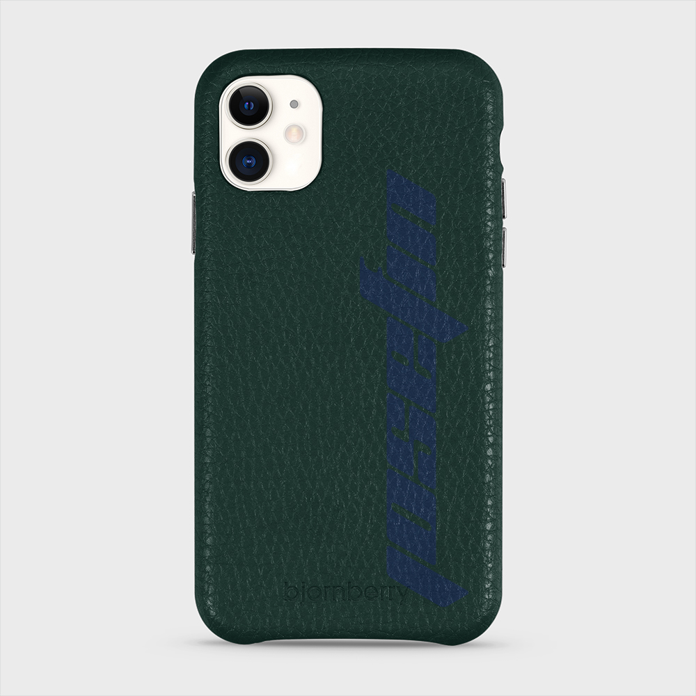 iPhone 11 Personalised Leather Case - Futuristic Name - 22