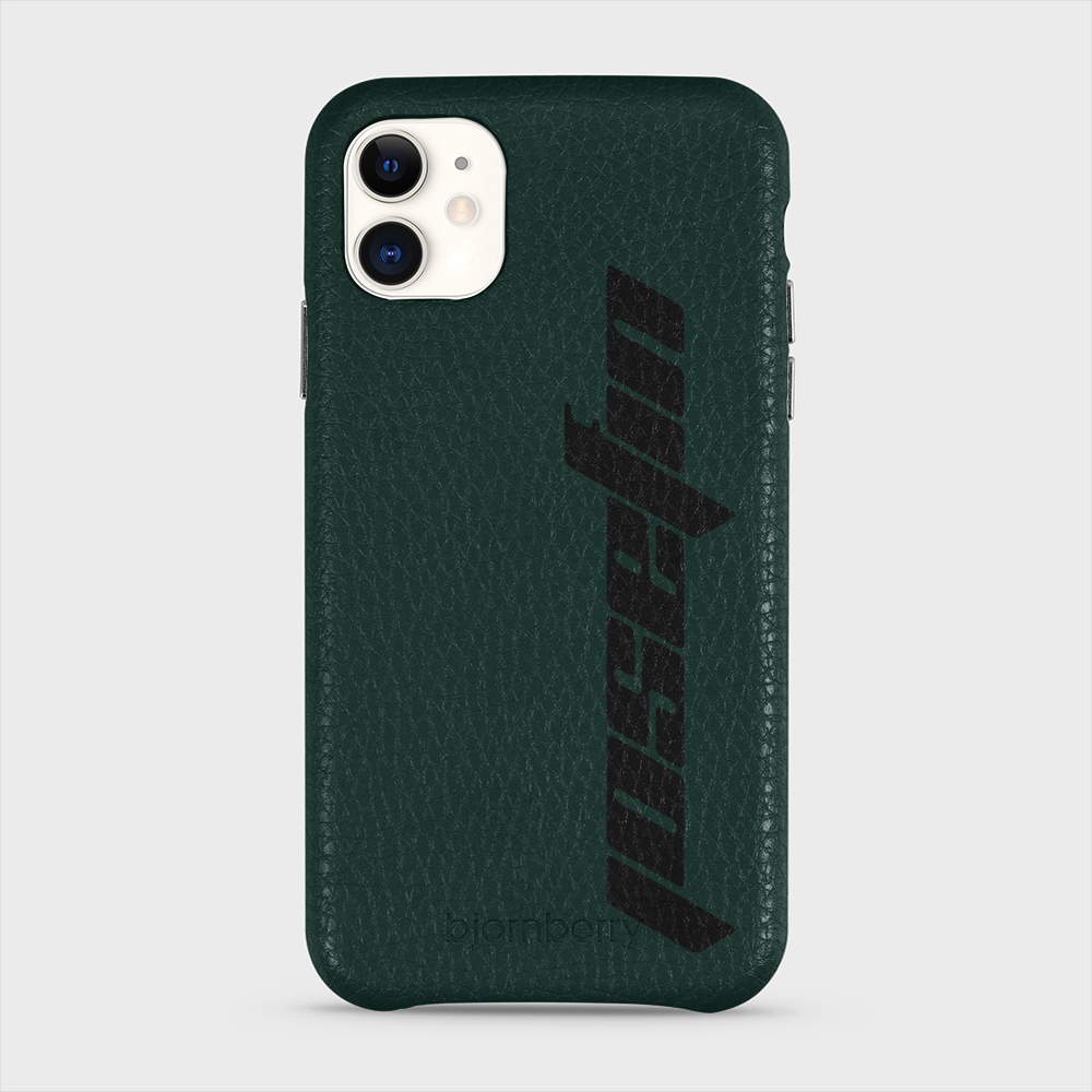 iPhone 11 Personalised Leather Case - Futuristic Name - 26