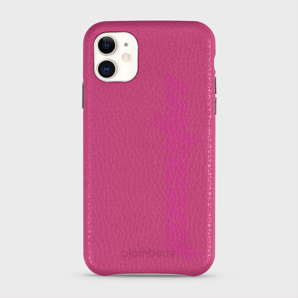 iPhone 11 Personalised Leather Case - Futuristic Name - 29