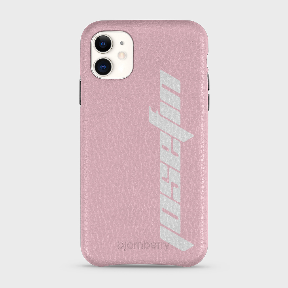 iPhone 11 Personalised Leather Case - Futuristic Name - 13