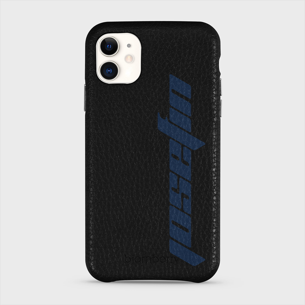 iPhone 11 Personalised Leather Case - Futuristic Name
