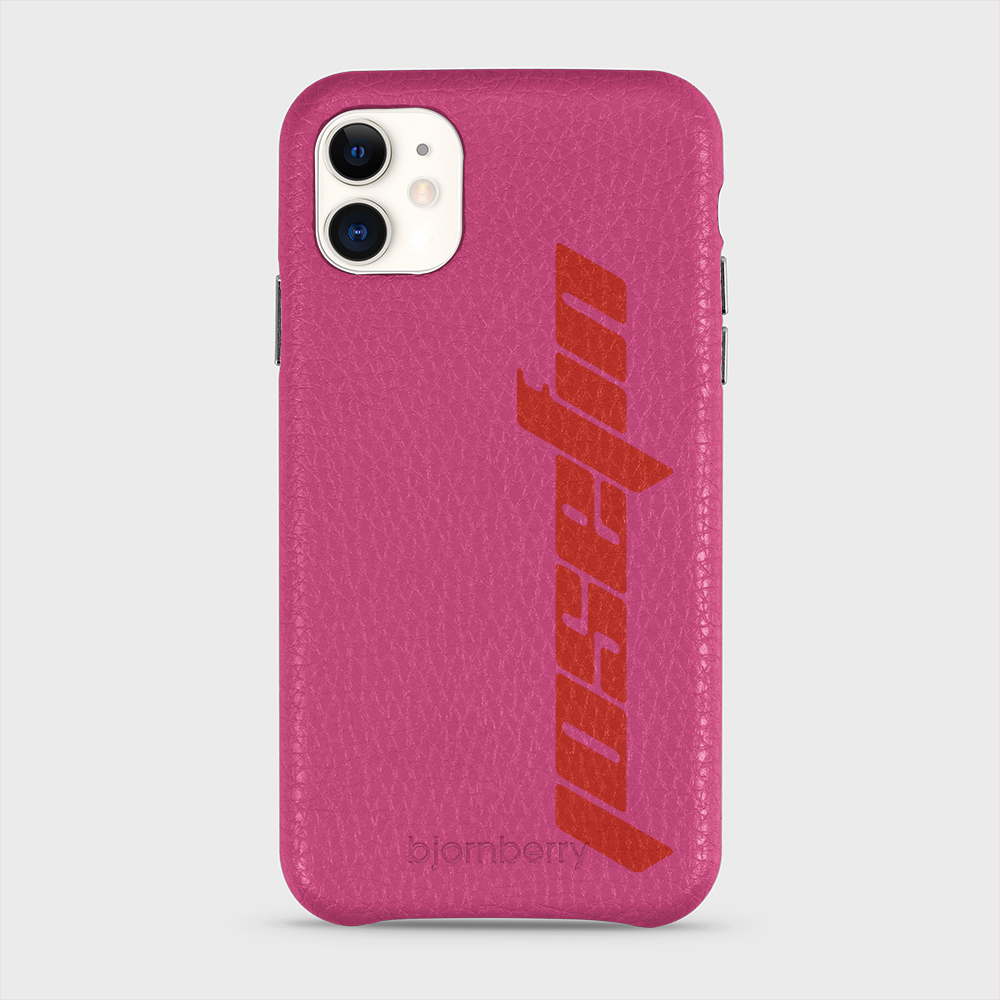 iPhone 11 Personalised Leather Case - Futuristic Name - 31