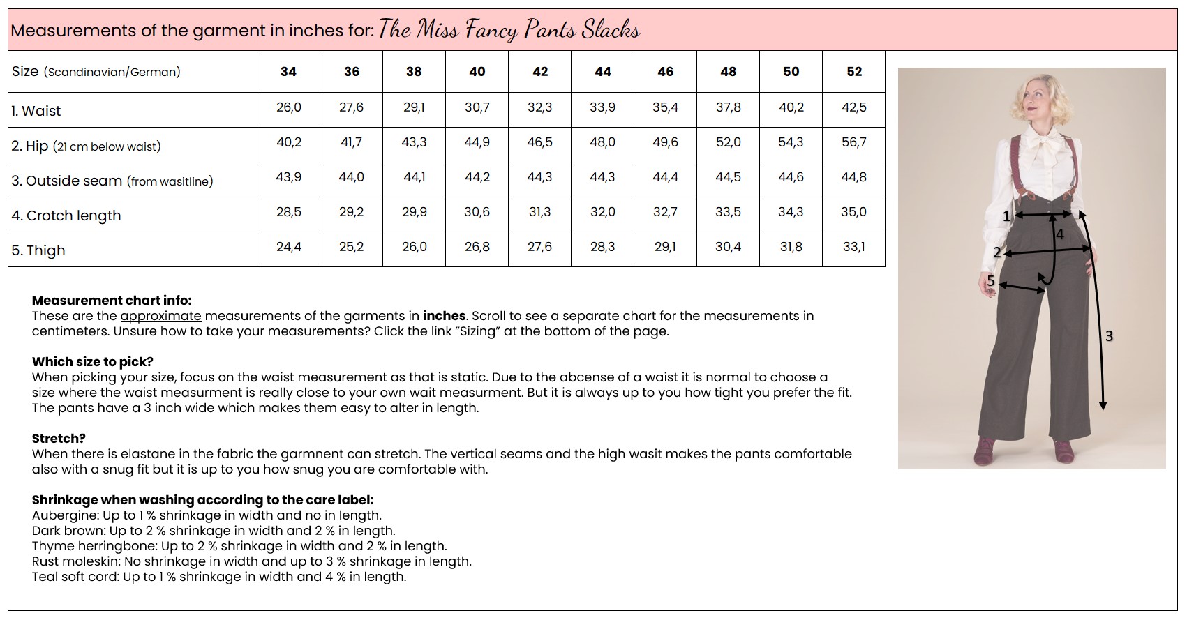 emmy design The Miss Fancy Pants Slacks. Thyme herringbone
