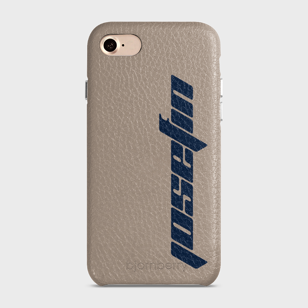 iPhone 7/8/SE (2022/2020) Personalised Leather Case - Futuristic Name - 36