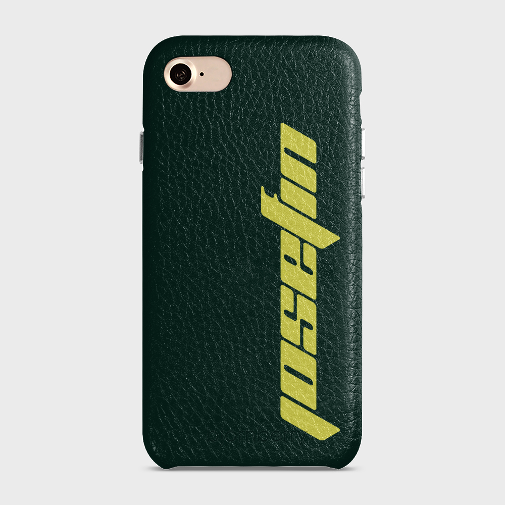iPhone 7/8/SE (2022/2020) Personalised Leather Case - Futuristic Name