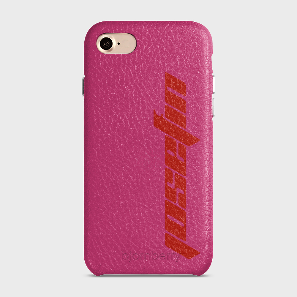 iPhone 7/8/SE (2022/2020) Personalised Leather Case - Futuristic Name - 32