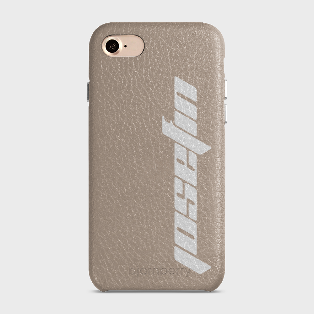 iPhone 7/8/SE (2022/2020) Personalised Leather Case - Futuristic Name - 41