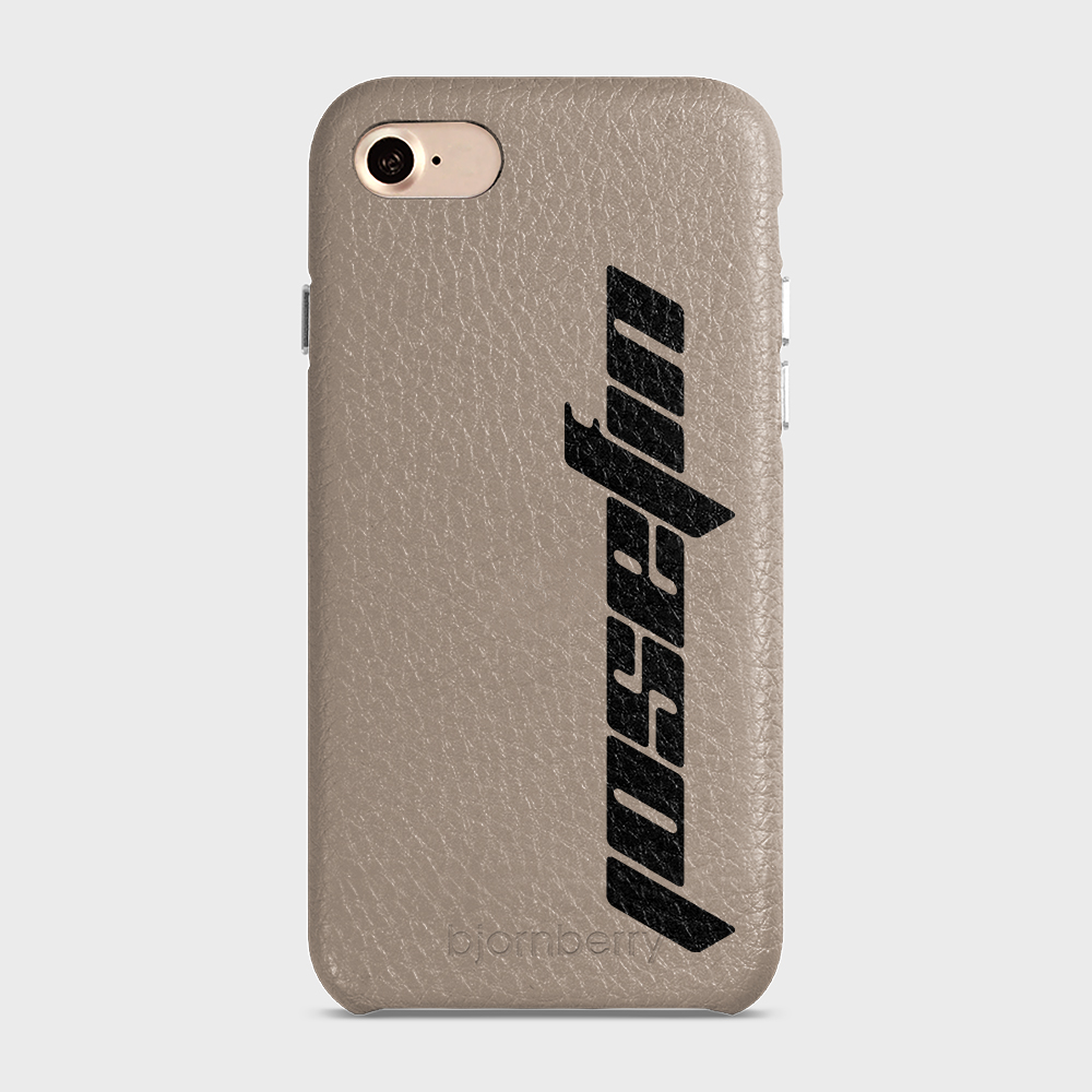 iPhone 7/8/SE (2022/2020) Personalised Leather Case - Futuristic Name - 40