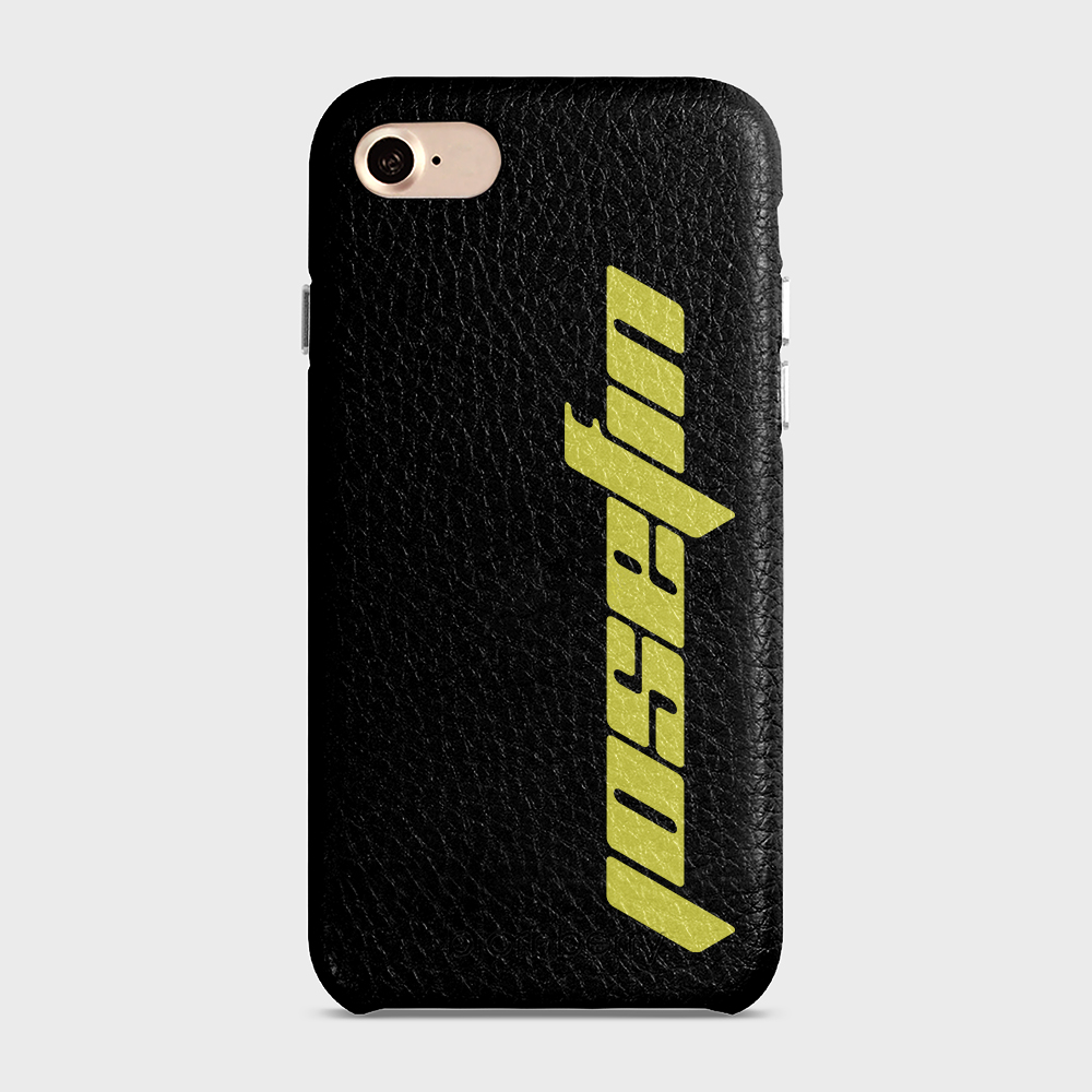 iPhone 7/8/SE (2022/2020) Personalised Leather Case - Futuristic Name - 8