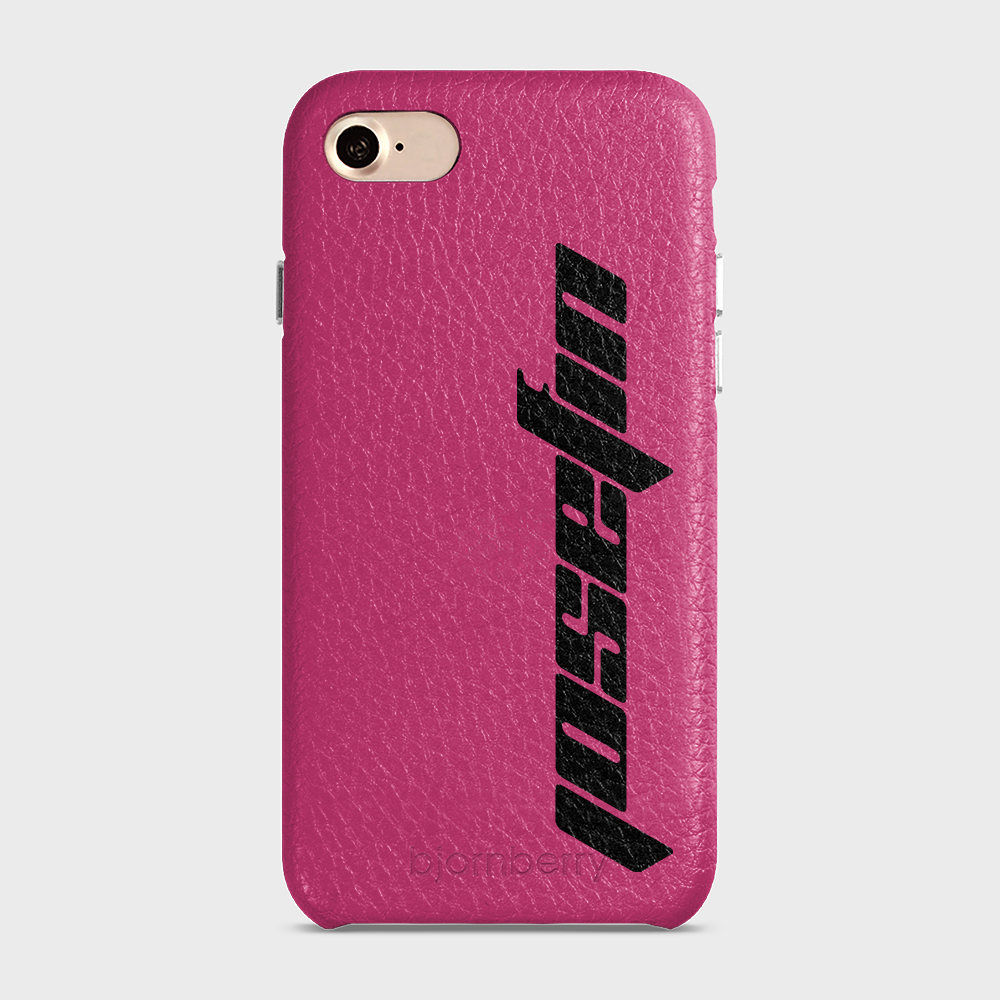 iPhone 7/8/SE (2022/2020) Personalised Leather Case - Futuristic Name - 33