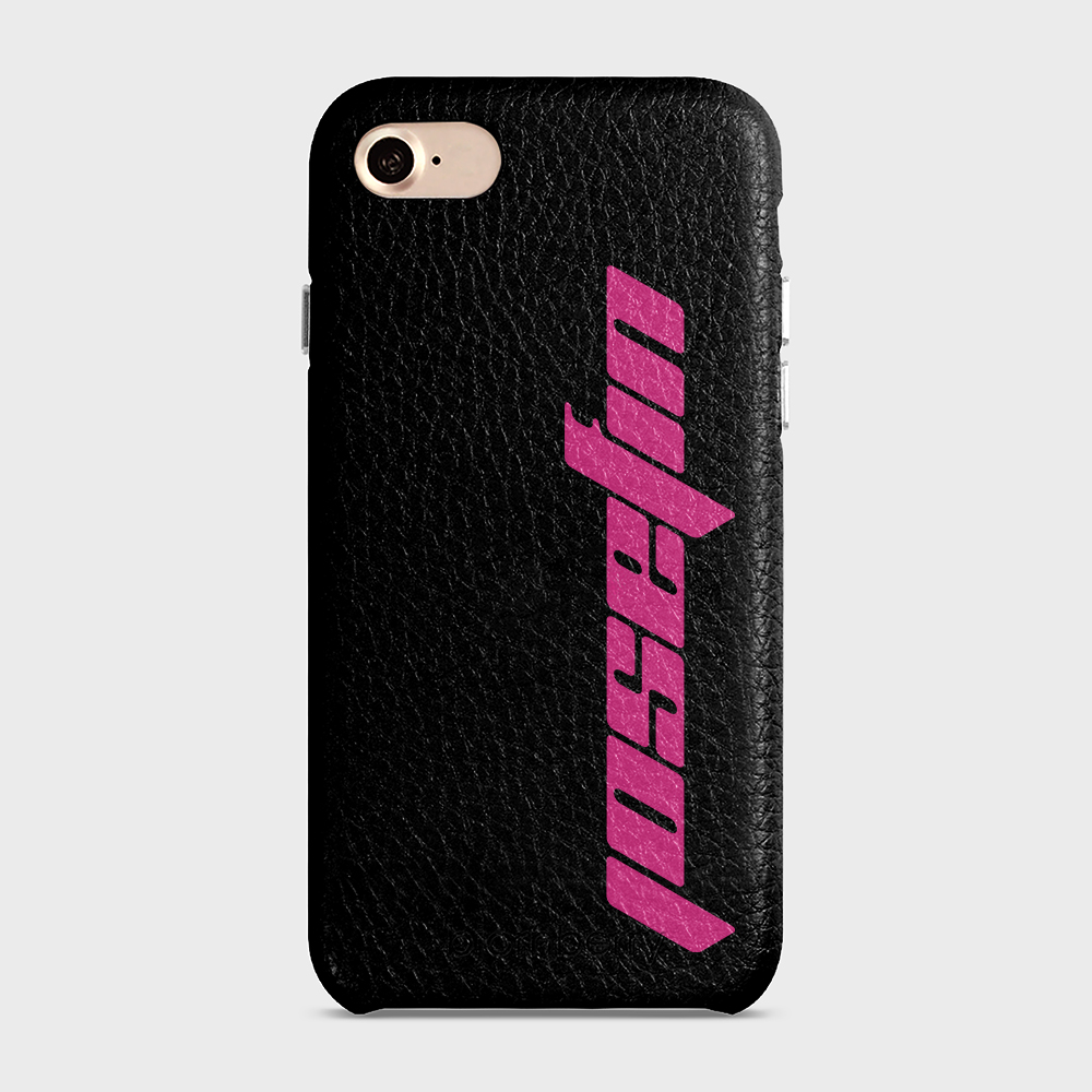 iPhone 7/8/SE (2022/2020) Personalised Leather Case - Futuristic Name - 3