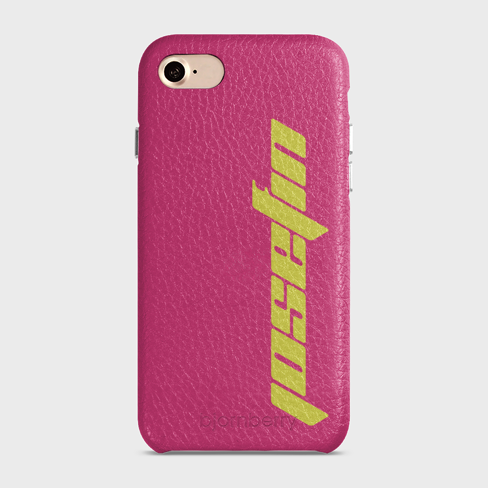 iPhone 7/8/SE (2022/2020) Personalised Leather Case - Futuristic Name - 35