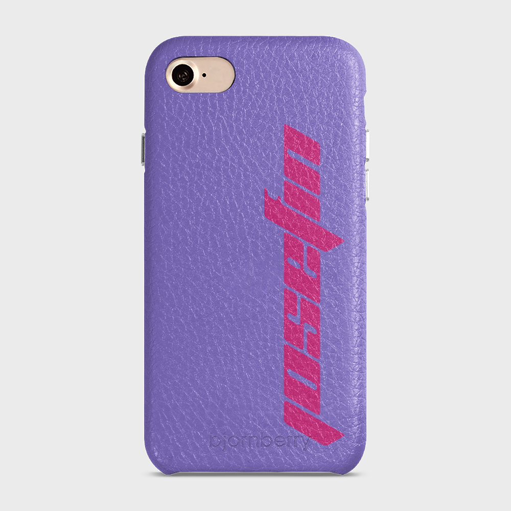 iPhone 7/8/SE (2022/2020) Personalised Leather Case - Futuristic Name - 17