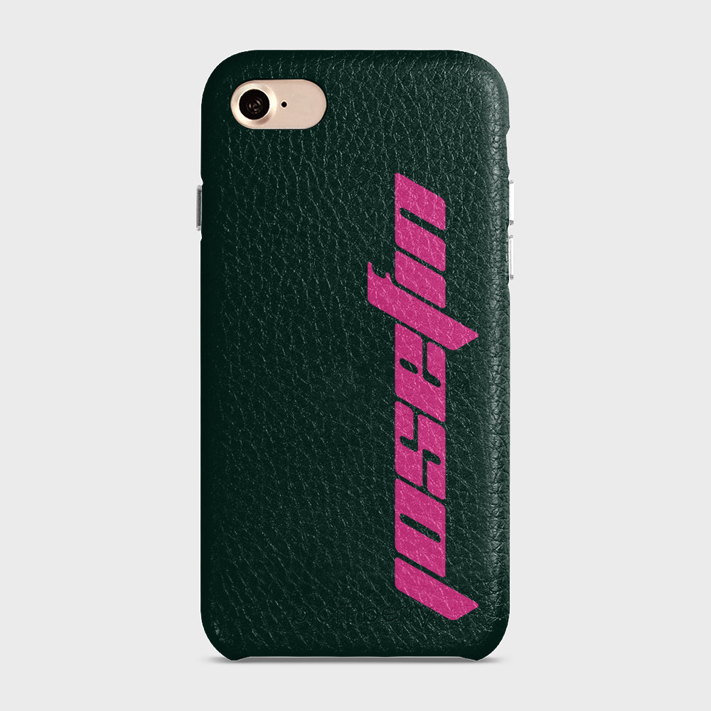 iPhone 7/8/SE (2022/2020) Personalised Leather Case - Futuristic Name - 23
