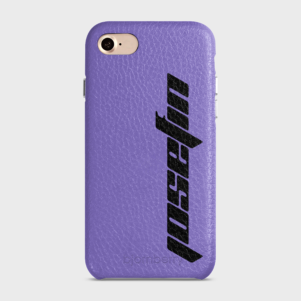 iPhone 7/8/SE (2022/2020) Personalised Leather Case - Futuristic Name - 20