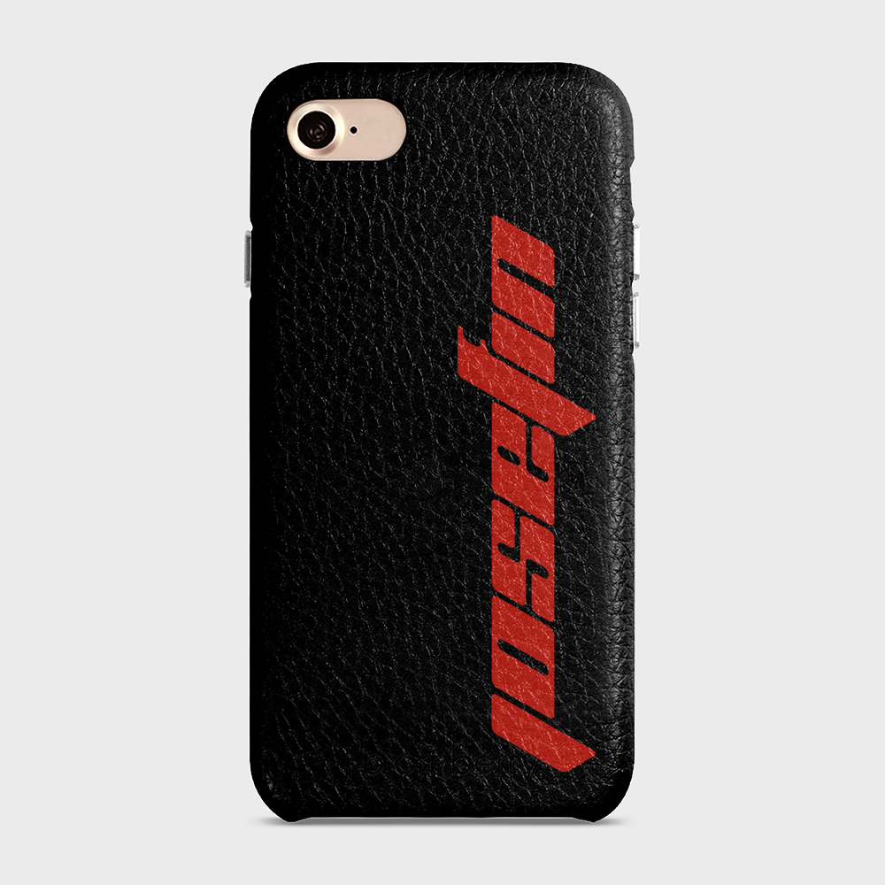 iPhone 7/8/SE (2022/2020) Personalised Leather Case - Futuristic Name - 5
