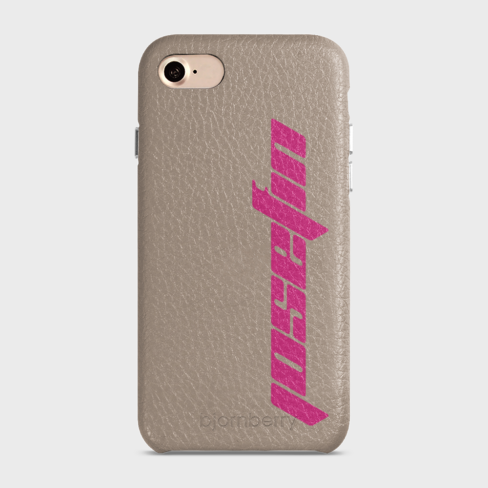 iPhone 7/8/SE (2022/2020) Personalised Leather Case - Futuristic Name - 37