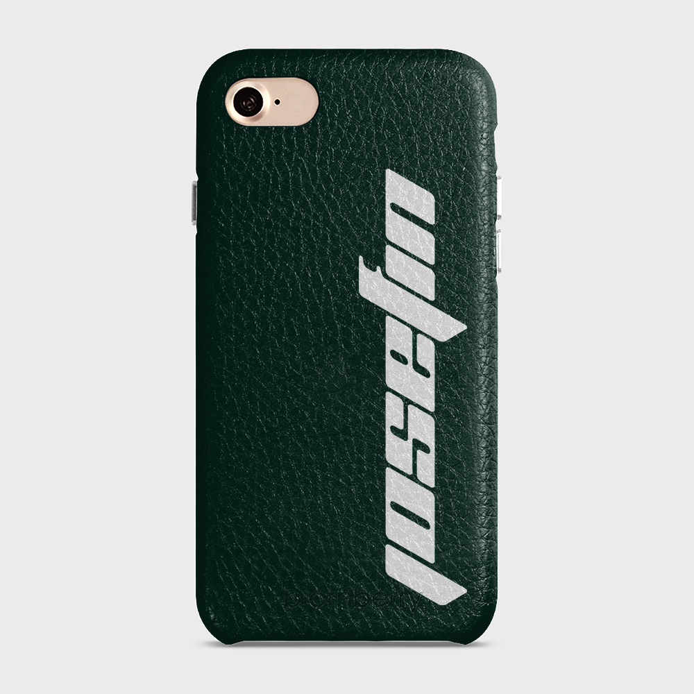 iPhone 7/8/SE (2022/2020) Personalised Leather Case - Futuristic Name - 27