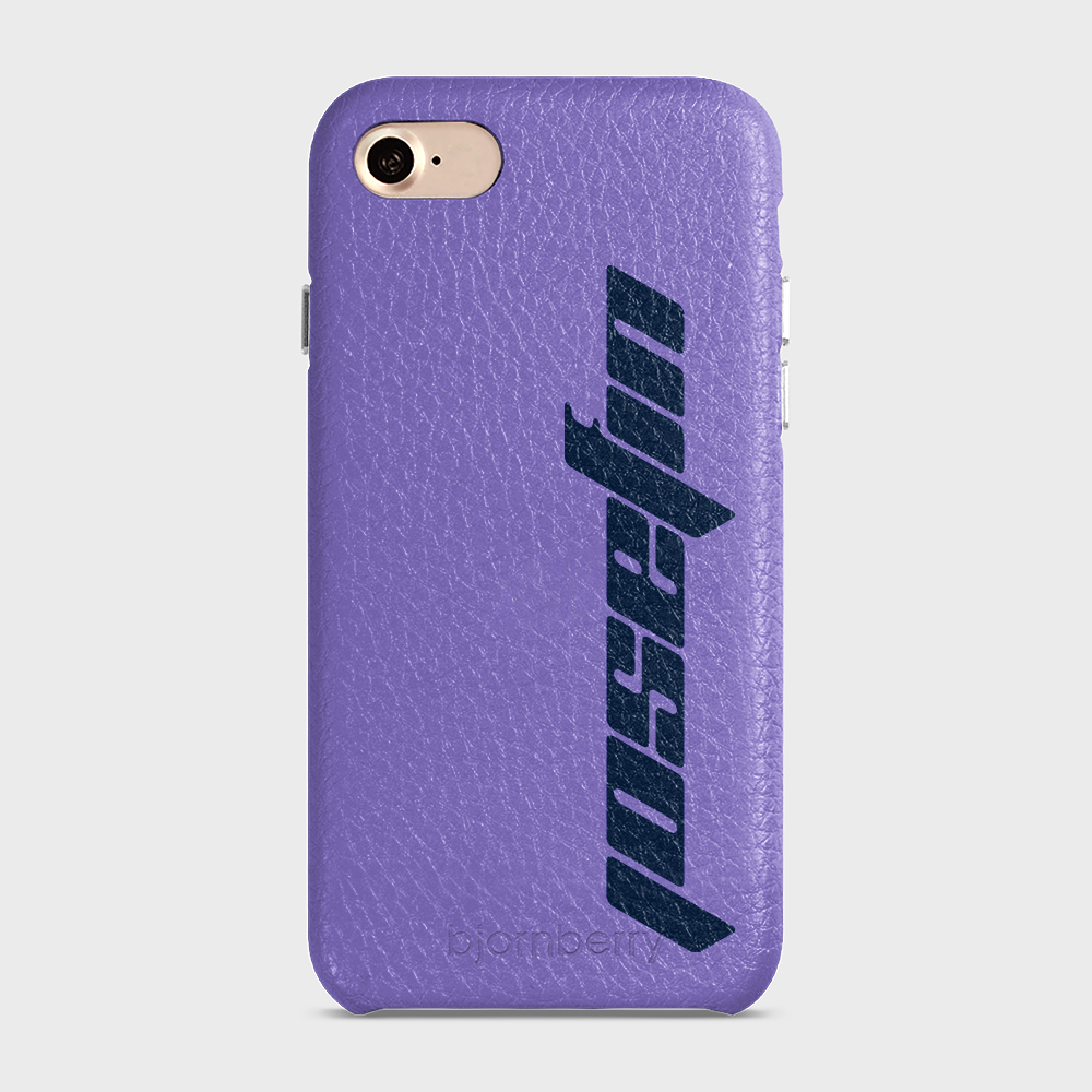iPhone 7/8/SE (2022/2020) Personalised Leather Case - Futuristic Name - 16