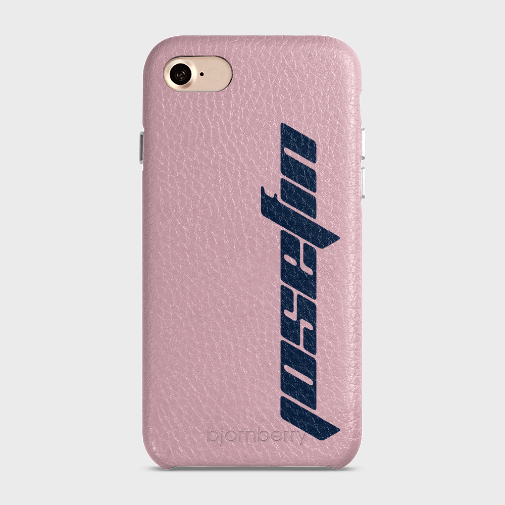 iPhone 7/8/SE (2022/2020) Personalised Leather Case - Futuristic Name - 9