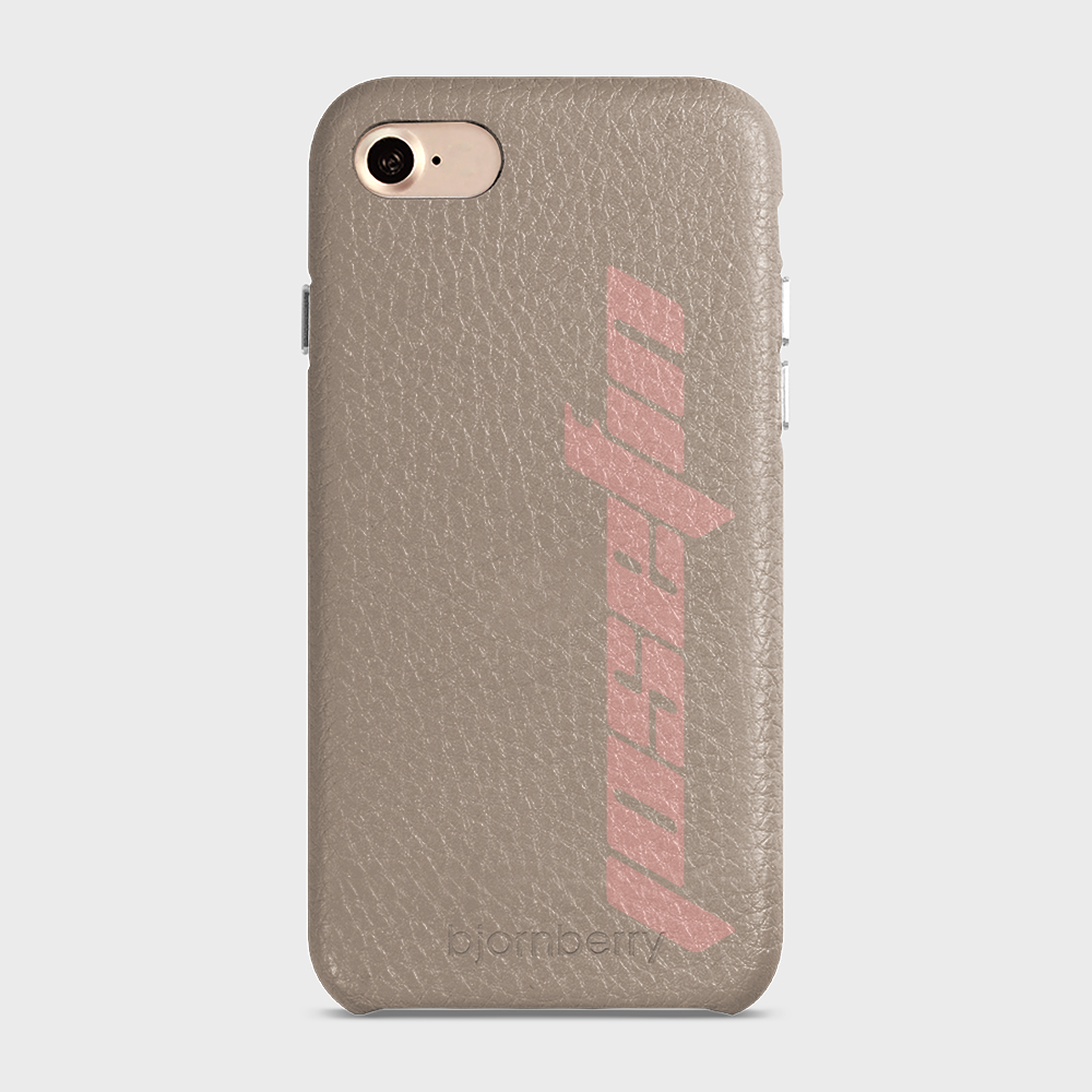iPhone 7/8/SE (2022/2020) Personalised Leather Case - Futuristic Name - 38