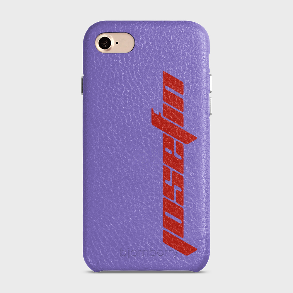 iPhone 7/8/SE (2022/2020) Personalised Leather Case - Futuristic Name - 19