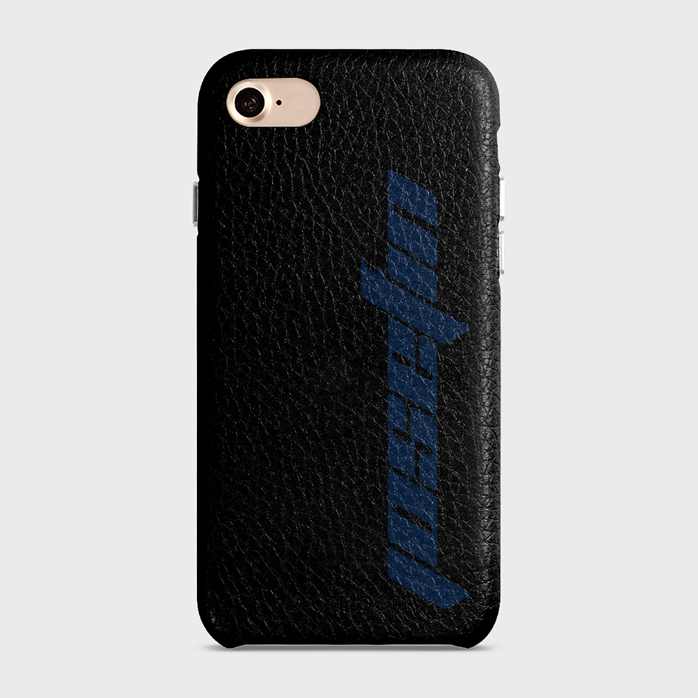 iPhone 7/8/SE (2022/2020) Personalised Leather Case - Futuristic Name - 2